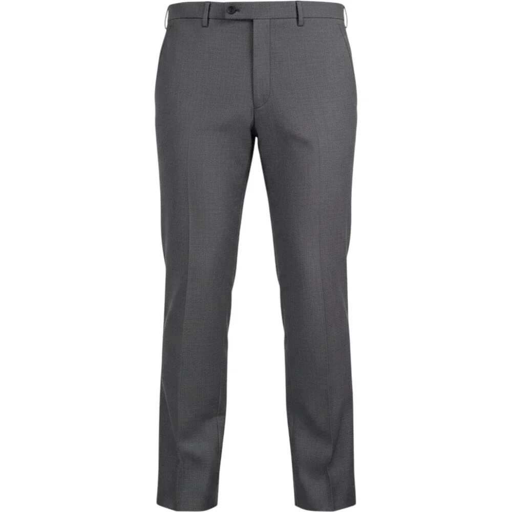Perry Ellis Premium Wellington Mens Dress Pants 42x30 Charcoal Grey Tailored Fit